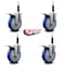 Service Caster 5'' Blue Poly Swivel 3/4'' Expanding Stem Caster Set Total Lock Brake, 4PK SCC-EXTTL20S514-PPUB-BLUE-34-4 - alternate 3